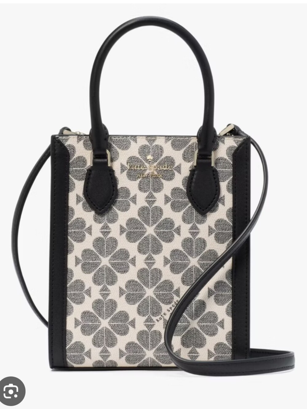 Kate Spade - Spade Flower Mini Tote Black